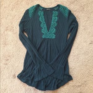 Lucky Brand V Neck Top